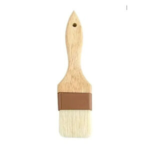 Update International WPBB-15 Flat Pastry Brush Boar Bristles Brown Band 1.5"